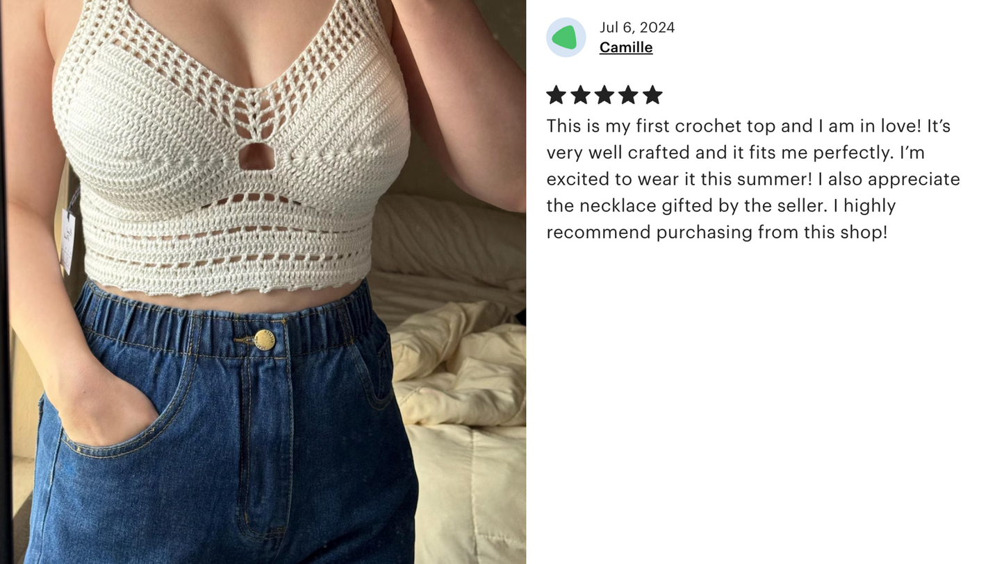 Crochet Tops, Knit Summer Festival Top